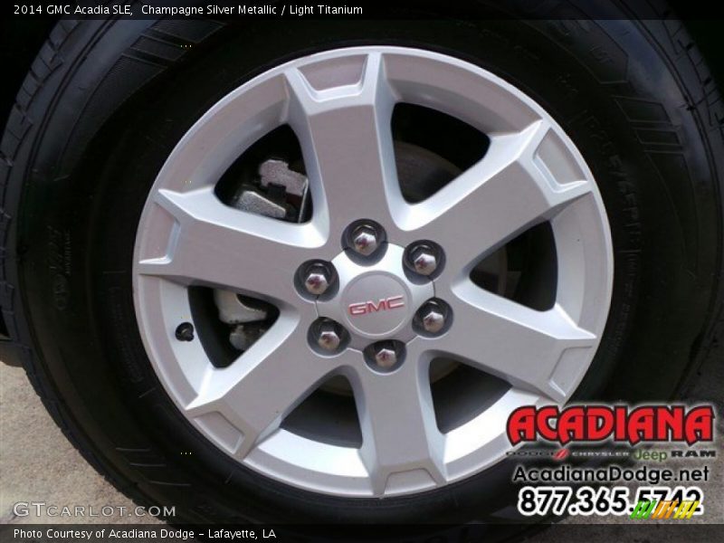 Champagne Silver Metallic / Light Titanium 2014 GMC Acadia SLE