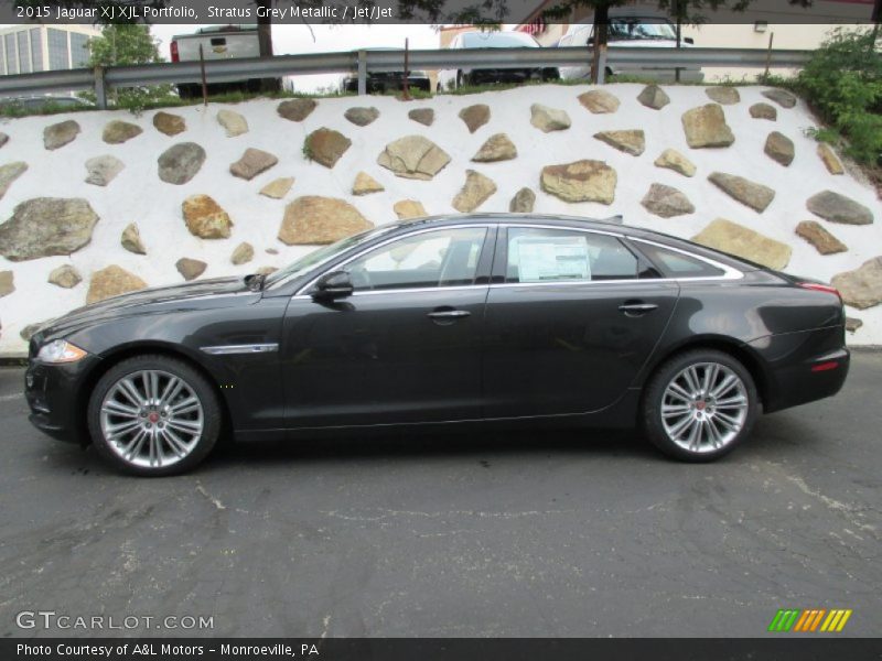 Stratus Grey Metallic / Jet/Jet 2015 Jaguar XJ XJL Portfolio