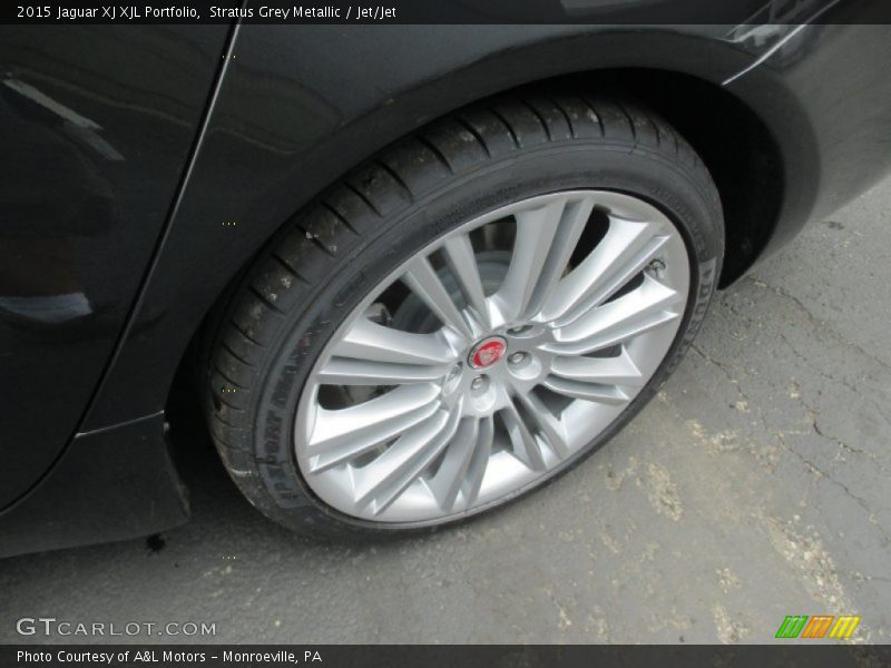 Stratus Grey Metallic / Jet/Jet 2015 Jaguar XJ XJL Portfolio