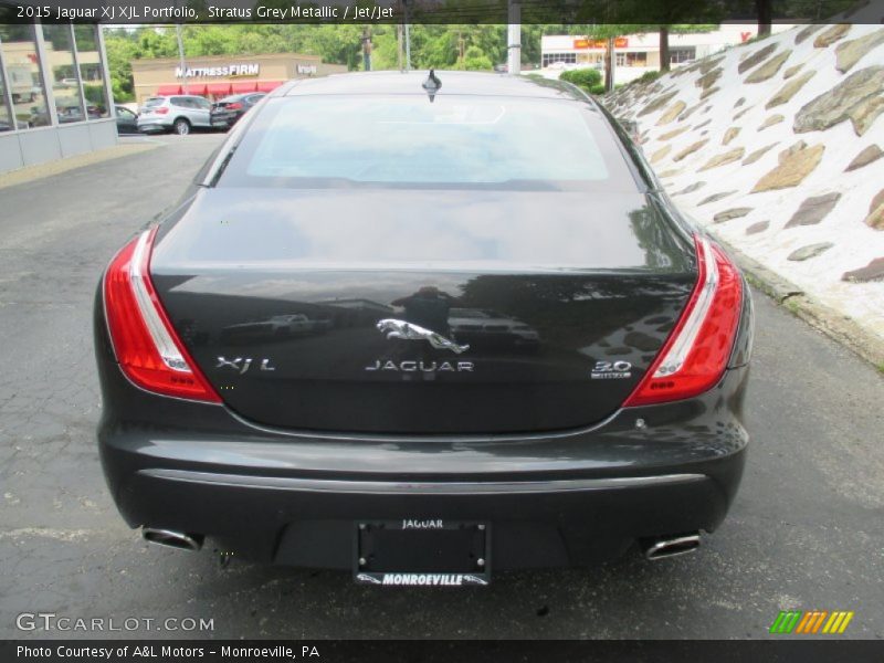 Stratus Grey Metallic / Jet/Jet 2015 Jaguar XJ XJL Portfolio