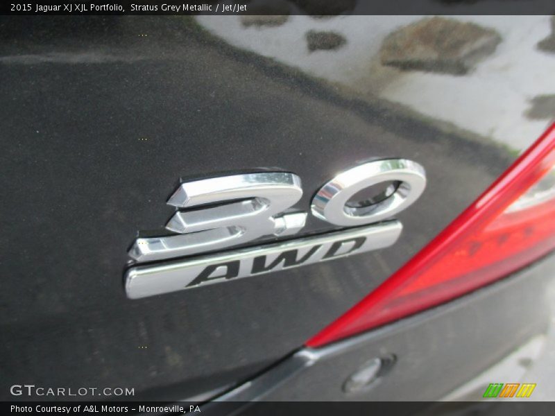 Stratus Grey Metallic / Jet/Jet 2015 Jaguar XJ XJL Portfolio