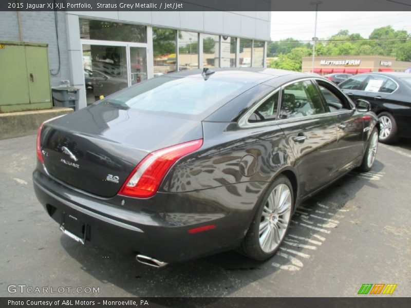 Stratus Grey Metallic / Jet/Jet 2015 Jaguar XJ XJL Portfolio