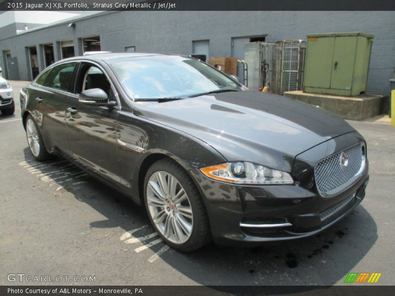 Stratus Grey Metallic / Jet/Jet 2015 Jaguar XJ XJL Portfolio