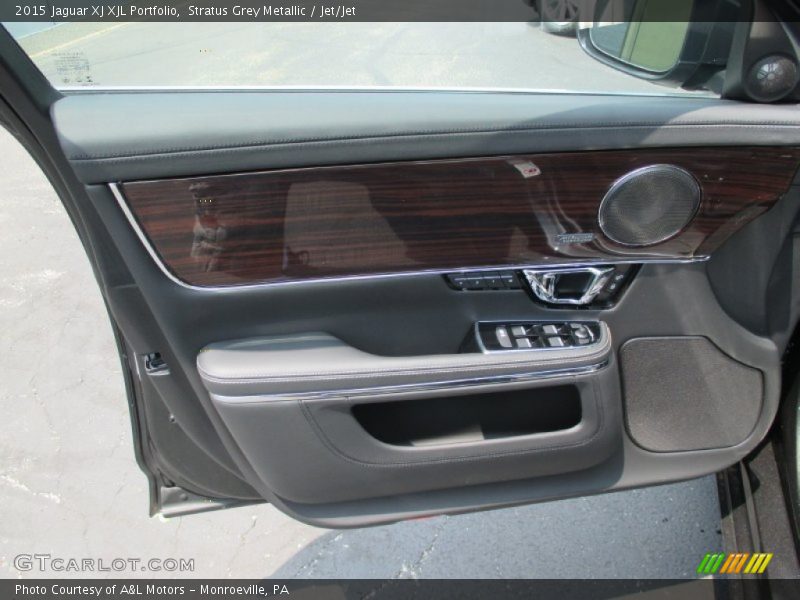 Stratus Grey Metallic / Jet/Jet 2015 Jaguar XJ XJL Portfolio