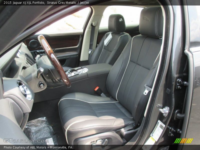 Stratus Grey Metallic / Jet/Jet 2015 Jaguar XJ XJL Portfolio