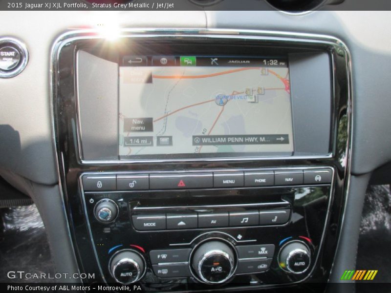 Stratus Grey Metallic / Jet/Jet 2015 Jaguar XJ XJL Portfolio