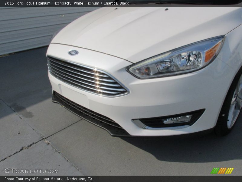 White Platinum / Charcoal Black 2015 Ford Focus Titanium Hatchback