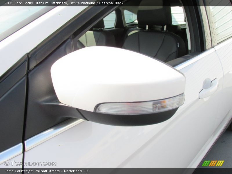 White Platinum / Charcoal Black 2015 Ford Focus Titanium Hatchback