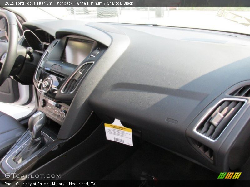 White Platinum / Charcoal Black 2015 Ford Focus Titanium Hatchback