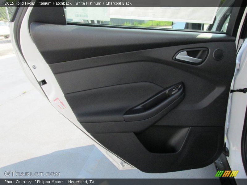 White Platinum / Charcoal Black 2015 Ford Focus Titanium Hatchback