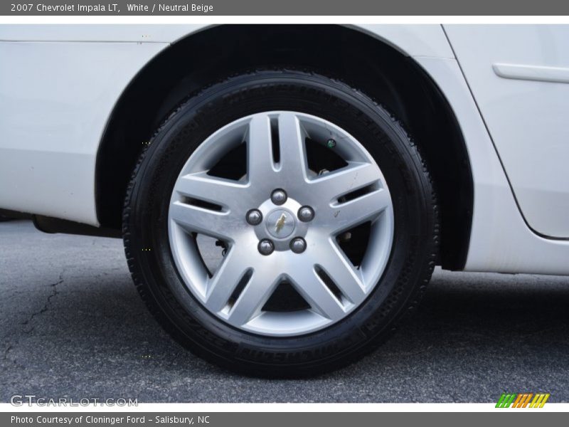 White / Neutral Beige 2007 Chevrolet Impala LT