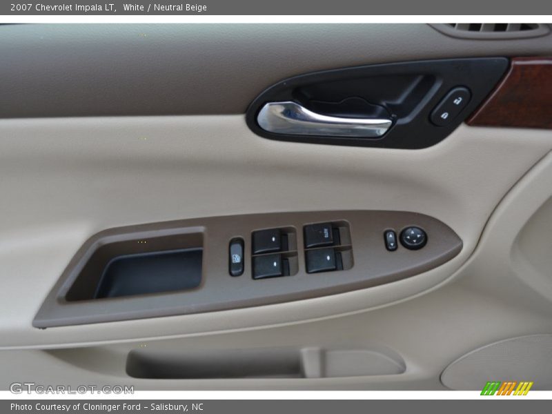 White / Neutral Beige 2007 Chevrolet Impala LT