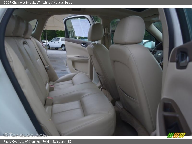 White / Neutral Beige 2007 Chevrolet Impala LT