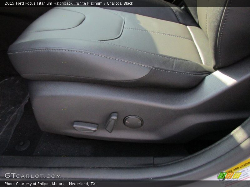 White Platinum / Charcoal Black 2015 Ford Focus Titanium Hatchback