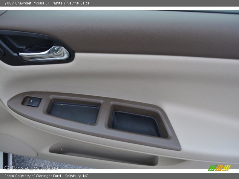 White / Neutral Beige 2007 Chevrolet Impala LT