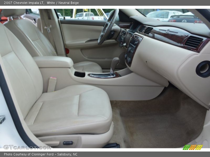 White / Neutral Beige 2007 Chevrolet Impala LT