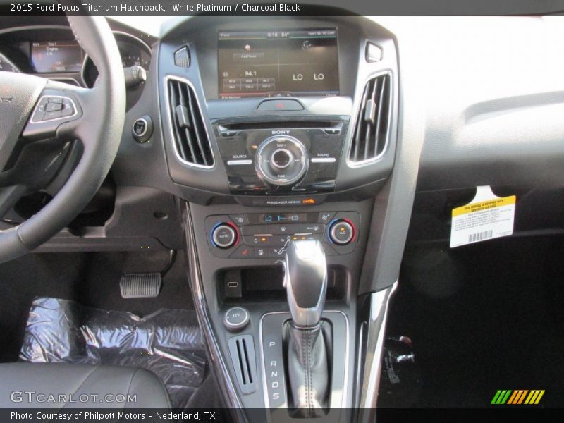 White Platinum / Charcoal Black 2015 Ford Focus Titanium Hatchback