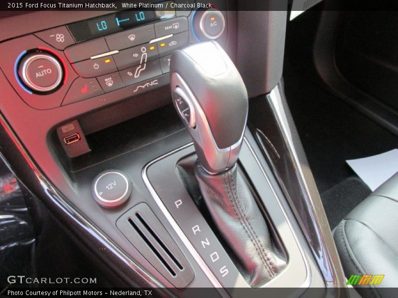 White Platinum / Charcoal Black 2015 Ford Focus Titanium Hatchback