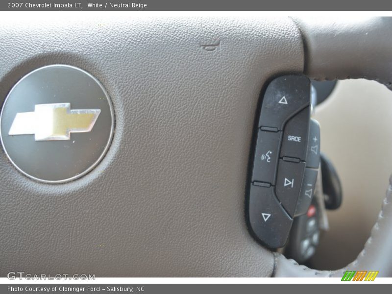 White / Neutral Beige 2007 Chevrolet Impala LT