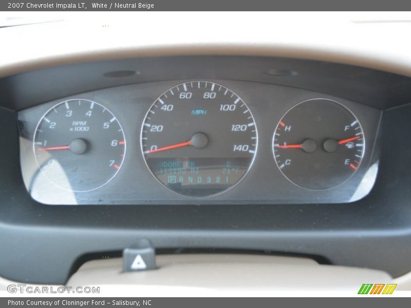 White / Neutral Beige 2007 Chevrolet Impala LT