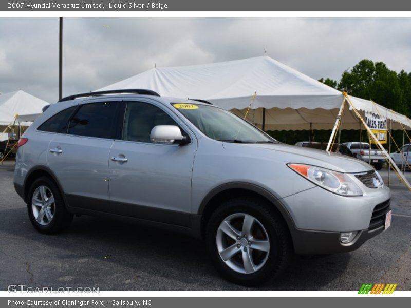 Liquid Silver / Beige 2007 Hyundai Veracruz Limited