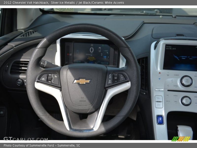 Silver Ice Metallic / Jet Black/Ceramic White Accents 2012 Chevrolet Volt Hatchback