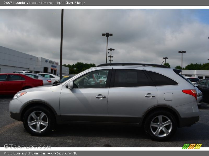 Liquid Silver / Beige 2007 Hyundai Veracruz Limited