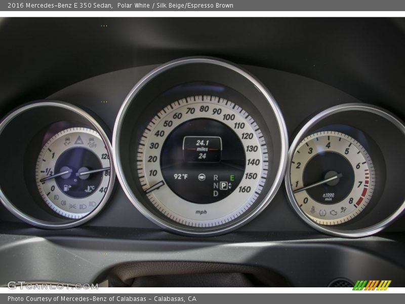 Polar White / Silk Beige/Espresso Brown 2016 Mercedes-Benz E 350 Sedan