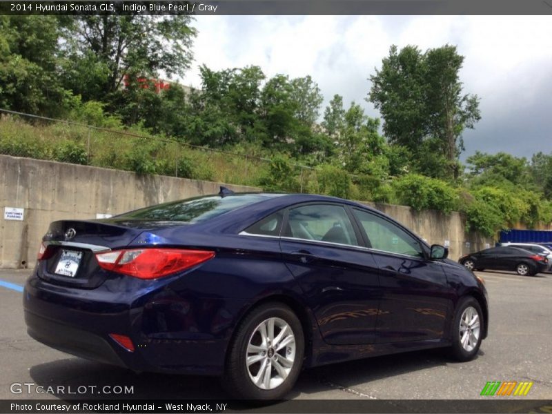 Indigo Blue Pearl / Gray 2014 Hyundai Sonata GLS