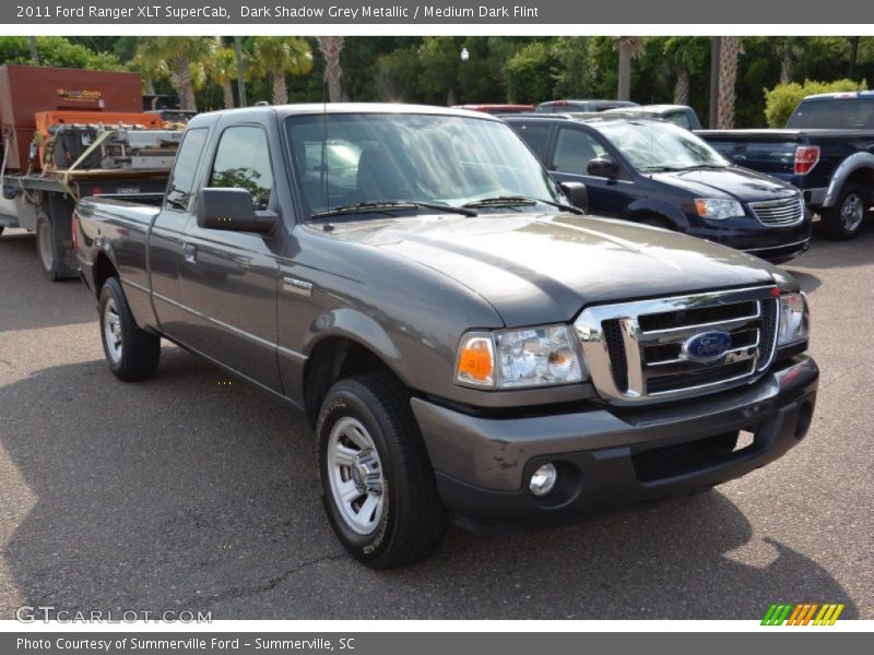 Dark Shadow Grey Metallic / Medium Dark Flint 2011 Ford Ranger XLT SuperCab