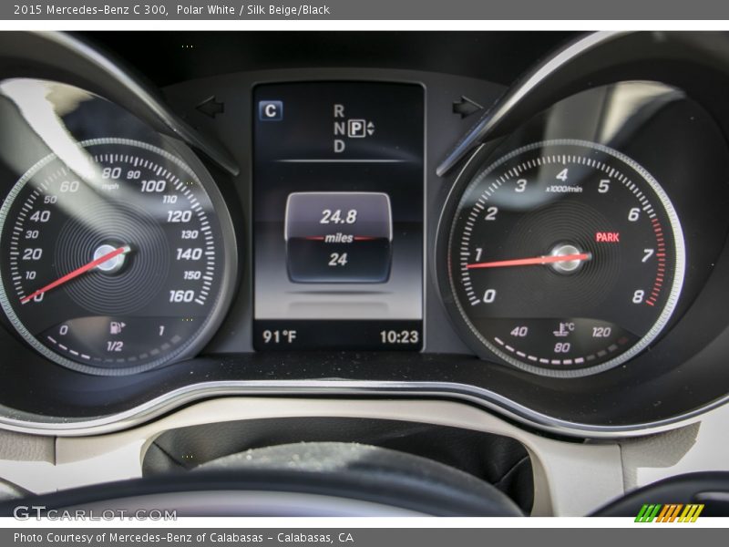 Polar White / Silk Beige/Black 2015 Mercedes-Benz C 300