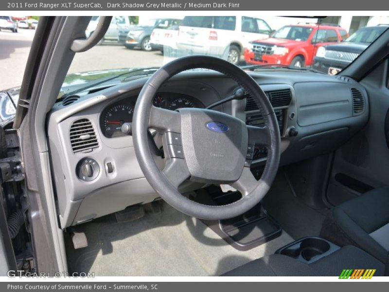 Dark Shadow Grey Metallic / Medium Dark Flint 2011 Ford Ranger XLT SuperCab