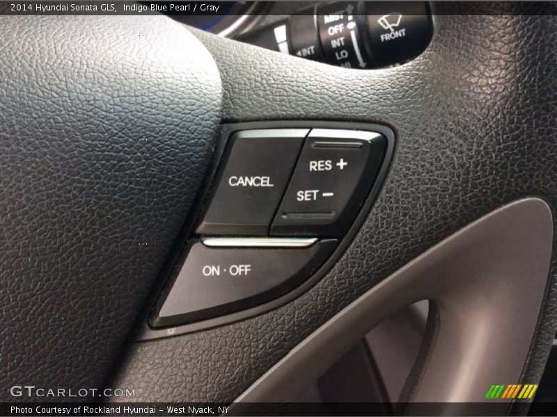 Indigo Blue Pearl / Gray 2014 Hyundai Sonata GLS