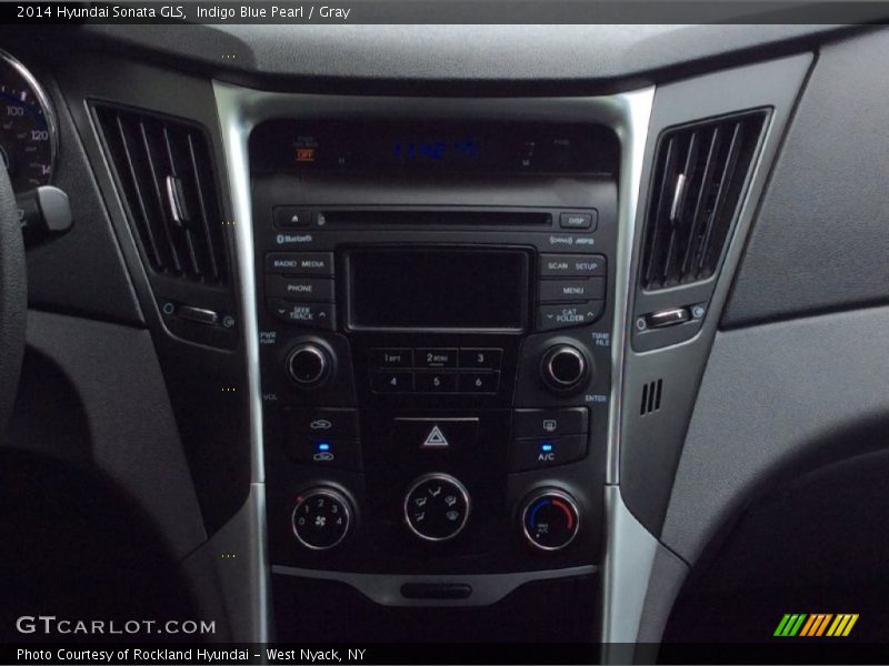 Indigo Blue Pearl / Gray 2014 Hyundai Sonata GLS