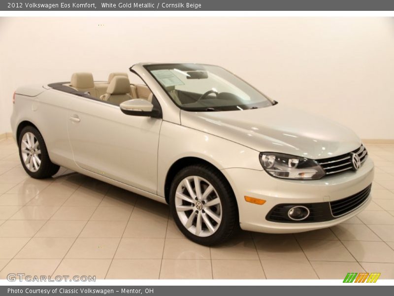 White Gold Metallic / Cornsilk Beige 2012 Volkswagen Eos Komfort