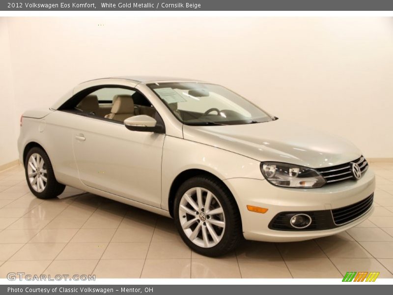 White Gold Metallic / Cornsilk Beige 2012 Volkswagen Eos Komfort