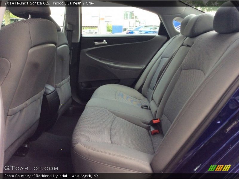 Indigo Blue Pearl / Gray 2014 Hyundai Sonata GLS