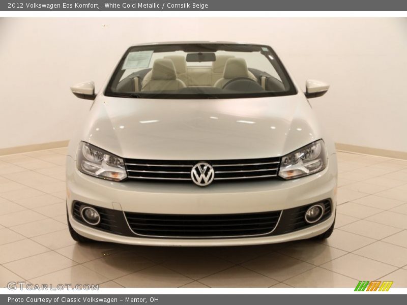 White Gold Metallic / Cornsilk Beige 2012 Volkswagen Eos Komfort