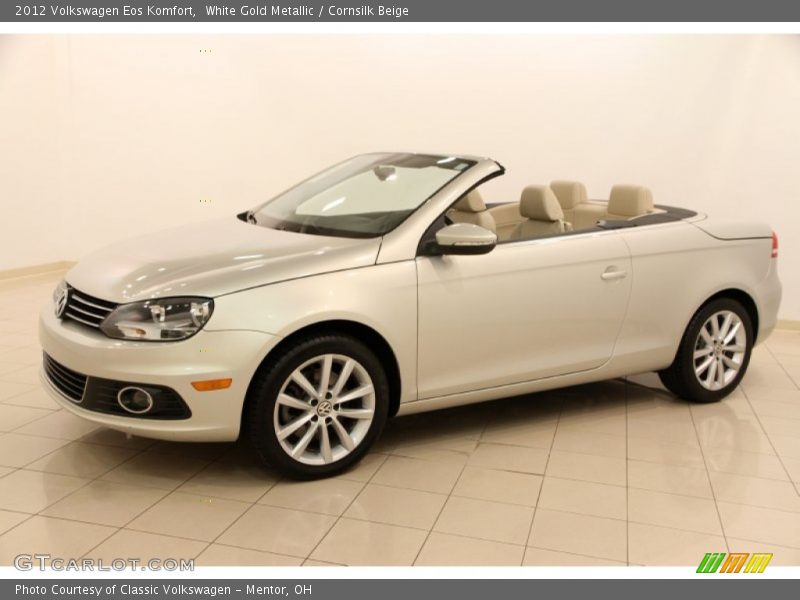 White Gold Metallic / Cornsilk Beige 2012 Volkswagen Eos Komfort