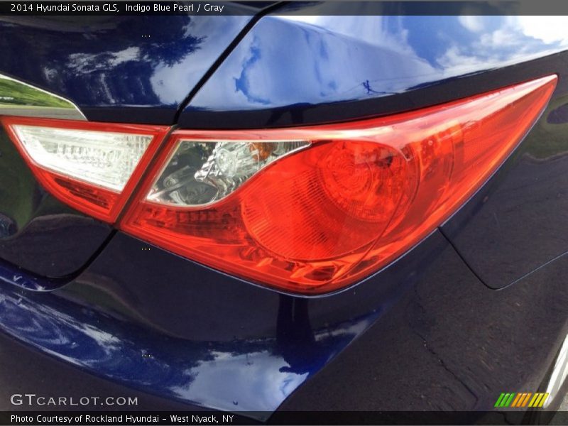 Indigo Blue Pearl / Gray 2014 Hyundai Sonata GLS