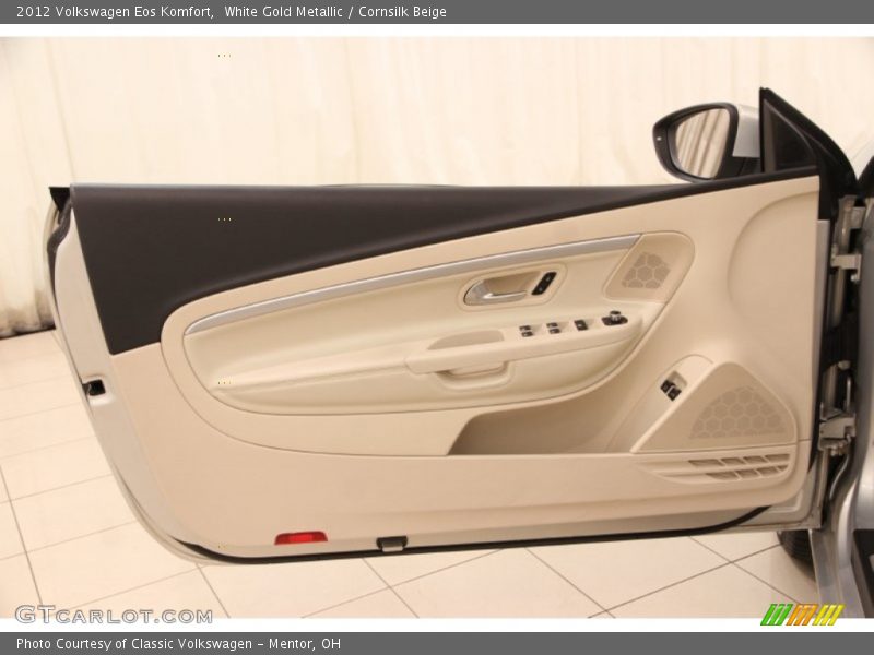 White Gold Metallic / Cornsilk Beige 2012 Volkswagen Eos Komfort