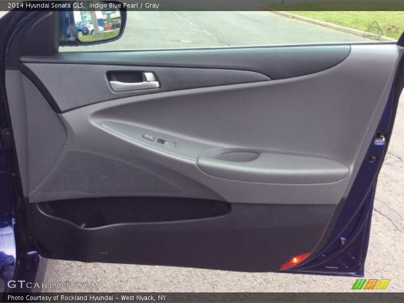 Indigo Blue Pearl / Gray 2014 Hyundai Sonata GLS