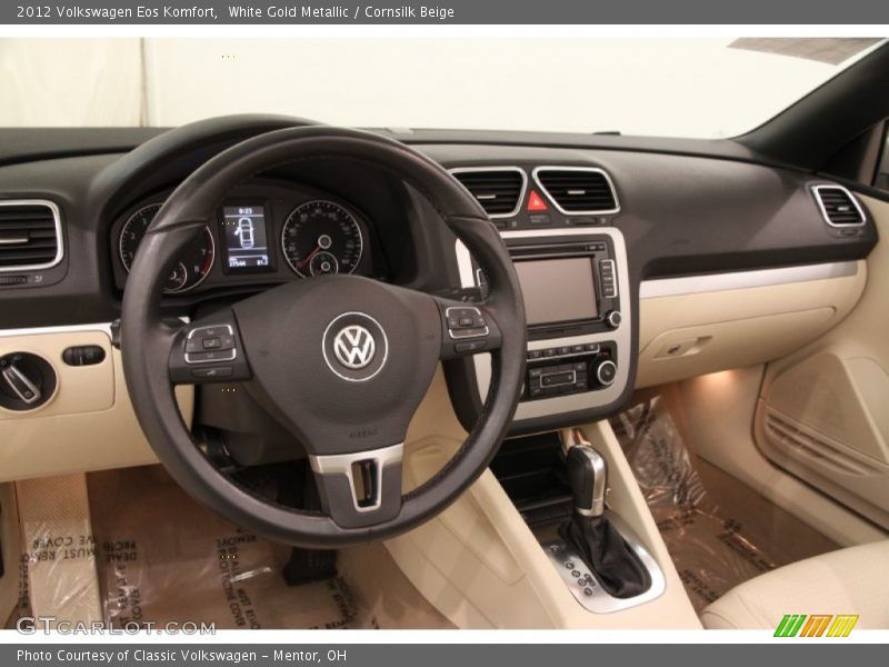 White Gold Metallic / Cornsilk Beige 2012 Volkswagen Eos Komfort
