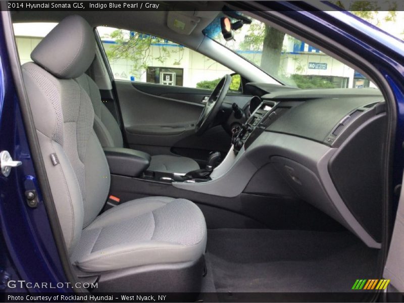 Indigo Blue Pearl / Gray 2014 Hyundai Sonata GLS