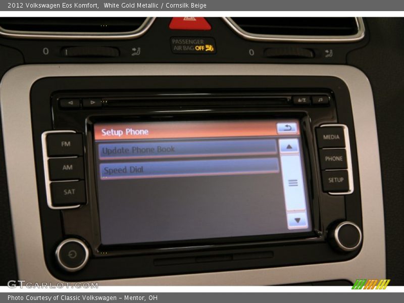 White Gold Metallic / Cornsilk Beige 2012 Volkswagen Eos Komfort