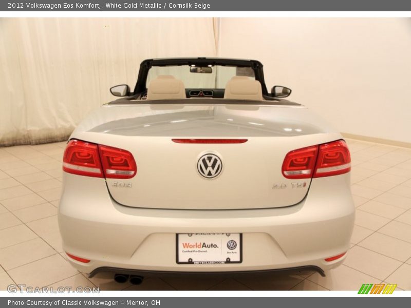 White Gold Metallic / Cornsilk Beige 2012 Volkswagen Eos Komfort
