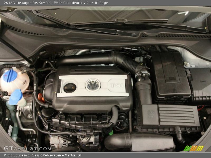 White Gold Metallic / Cornsilk Beige 2012 Volkswagen Eos Komfort