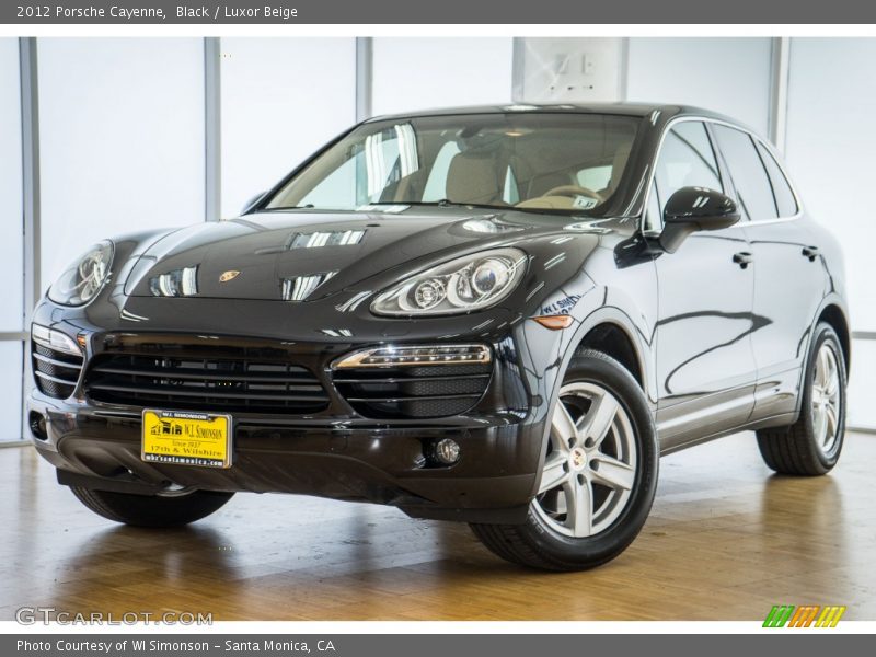 Black / Luxor Beige 2012 Porsche Cayenne