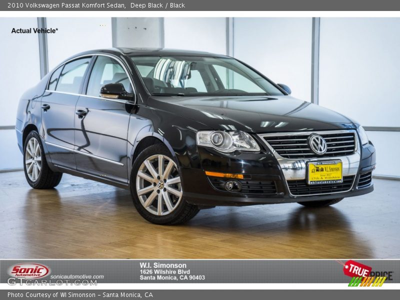 Deep Black / Black 2010 Volkswagen Passat Komfort Sedan