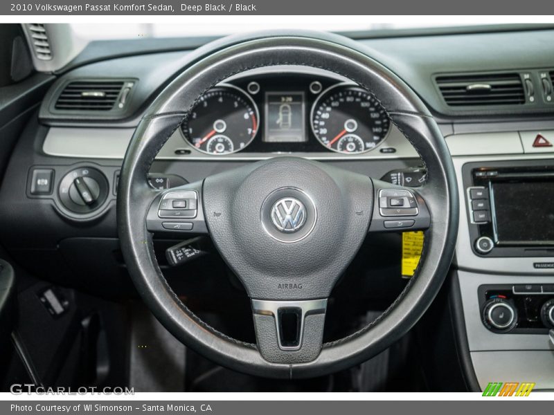 Deep Black / Black 2010 Volkswagen Passat Komfort Sedan